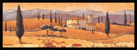 Buona sera, uramljena slika 35x100cm