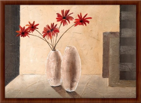 Crveni buket, uramljena slika, 60x90cm