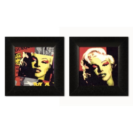 Merilin Monro, dve uramljene slike 18x18cm i 30x30cm svaka