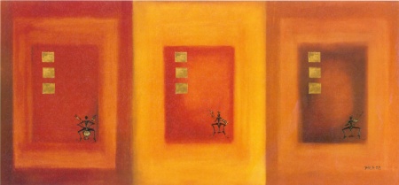 Somoe, uramljena slika 30x70cm