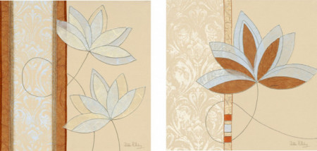 Lotus, uramljena slika 50x50cm komplet od dve slike