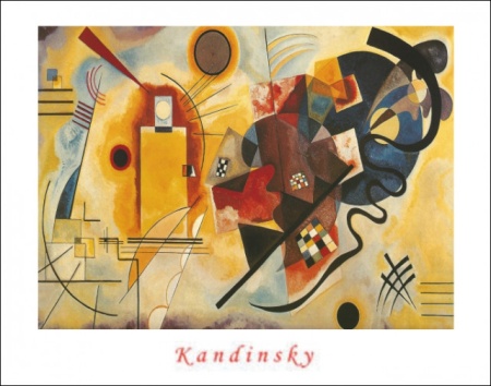 W. Kandinsky, Gelb Rot Blau, uramljena slika 40x50cm i 56x71cm
