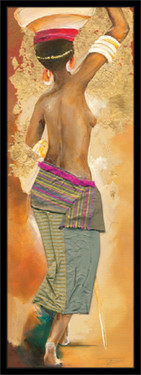 Ashanti, uramljena slika 30 x 70 cm
