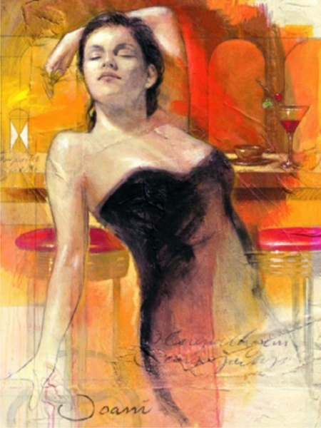 Beauty lady, uramljena slika 60x80cm