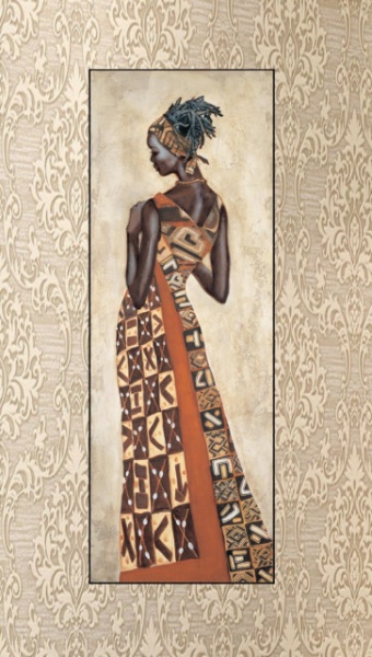 Chipo, uramljena slika dimenzije 35x100cm