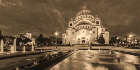  Slika Hram Sv. Save Sepia 