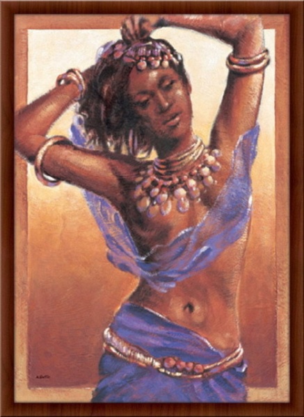 Samanta, uramljena slika 50 x 70 cm