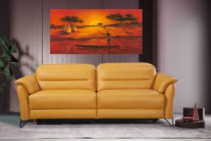 African sunset 1, uramljena slika 50 x 100 cm
