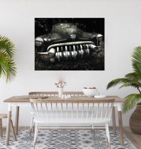 Buick old car, uramlljena slika 30x40cm i 40x50cm i 50x70cm