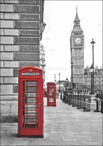 London, uramljena slika 50 x 70 cm