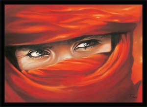 Momenat misterije, uramljena slika 50 x 70 cm