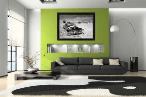 Stari Automobil, uramljena slika 40x50cm