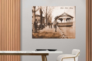 Stari Beograd, restoran venecija Zemun 1913., uramljena slika 30x40cm i 40x50cm