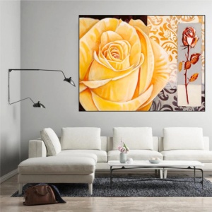Yellow rose garden, uramljena slika 60x80cm