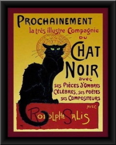 Chat Noir, uramlljena slika