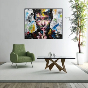 D. Bowie pop art, uramljena slika 40x50cm