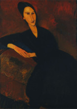 Modigliani, Anna Zborowska, uramljena slika 50x70cm