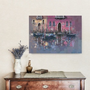 Tišina Venecije, uramljena slika 50 x 70 cm