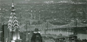 Chrysler building NY, uramljena slika 50x100cm