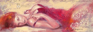 Mariqa, uramljena slika 35x100cm