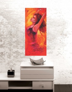 Monique, uramljena slika 30 x 70 cm