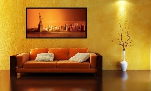 New York City, Liberty, uramljena slika 50 x 100 cm
