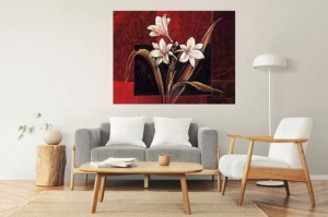 Red romance, uramljena slika 60x80cm