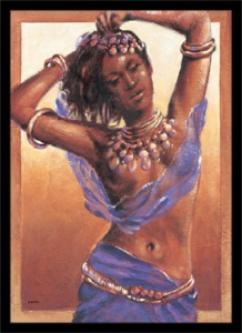 Samanta, uramljena slika 50 x 70 cm