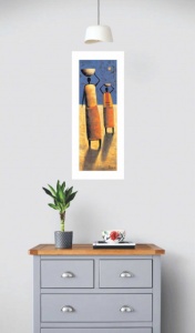 Slika Bugava, uramljena slika 30x70cm