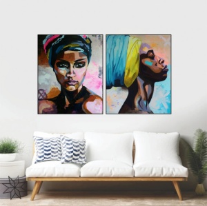 Adaga, komplet dve uramljene slike 40x50cm svaka