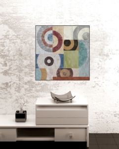 Apstrakcija Nava 1, uramljena slika 70x70cm