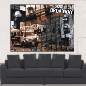 Broadway, uramljena slika 60x80cm
