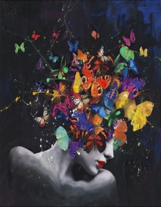 Colored girl, uramljena slika 40x50cm i 50x70cm