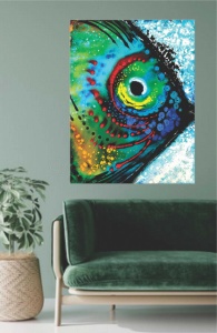 Fish, uramljena slika 30x40cm i 40x50cm