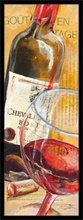 Grand Cru vino, uramljena slika