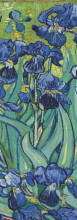 Irises (detail)-Van Gogh 1889., uramljena slika 35x100cm