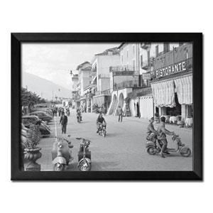 Italijanski gradić, uramljena slika 60x80cm