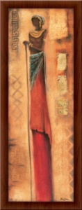 Lepotica pustinje, uramljena slika 35x100cm