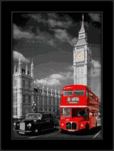 London 3D uramljena slika