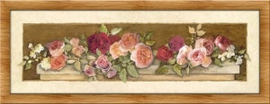 Miris ruža, dve uramljenie slike 20x50cm svaka