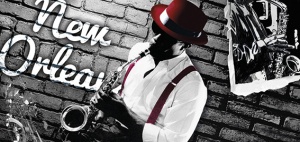 Nick Osten Jazz,, uramljena slika 50x100cm