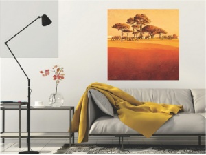 Red desert, uramljena slika 70x70cm