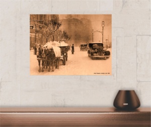 Stari Beograd Terazije zima 1920., uramljena slika 30x40cm i 40x50cm