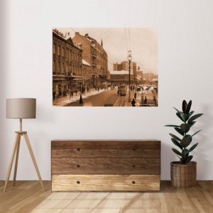 stari Beograd, terazije zima 1934., dimenzije : 30x40cm i 40x50 cm