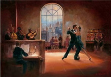 Tango, uramljena slika 50 x 70 cm
