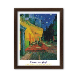 A sidewalk cafe at night, Vincent van Gogh, uramljena slika
