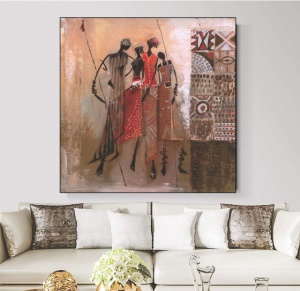 African festival, uramljena slika 70x70cm