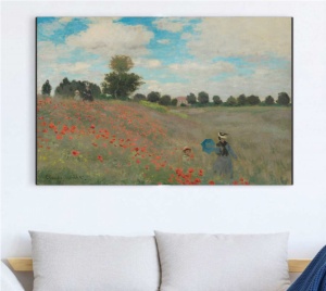 Claude Monet, Poppies At Argenteuil (1873.) uramljena slika 50x70cm
