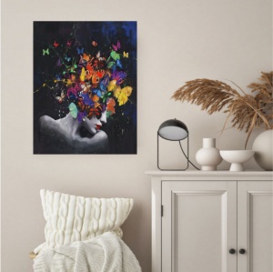 Colored girl, uramljena slika 40x50cm i 50x70cm