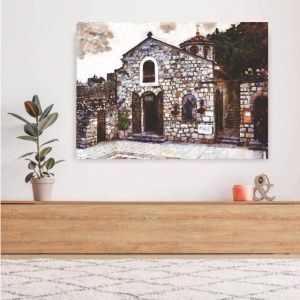 Crkva Ruzica na kalemegdanu, uramljena slika 50x70cm